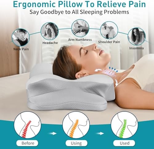 Besyodo Ergonomic Neck Pillow for Pain Relief