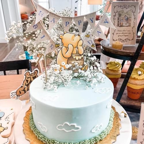 Winnie Cake Topper 5 Inch Acrylic Baby Shower Decoration