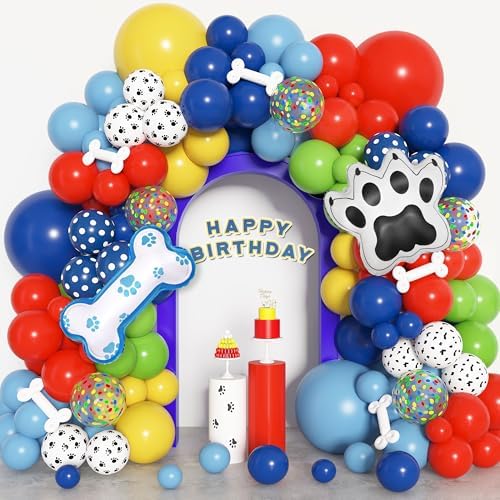 Amandir Paw Balloon Garland Kit for Dog Theme Party