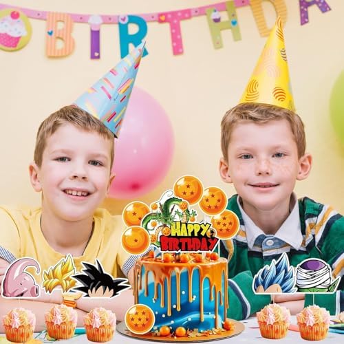 25PC Cartoon Party Cake Topper for Kids Birthday Decorations