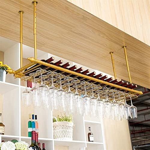 KOHARA Adjustable Wall Wine Rack with Glass Holder