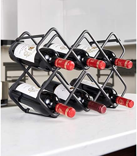 DYPA-AF12 Simple Black Metal Wine Rack