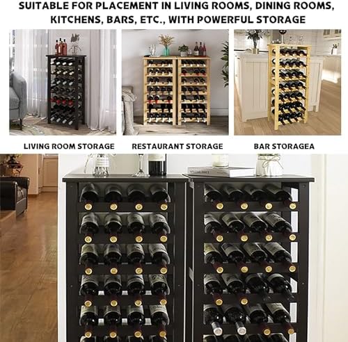 ASQUAR 7 Layer Wine Rack 28 Bottles Freestanding Storage Shelf