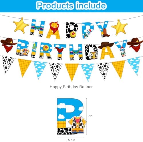 ZlucYYoo Cartoon Story Party Decorations 1