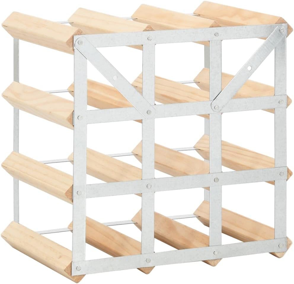 BIGBARLEY Freestanding Wine Rack for 12 Bottles