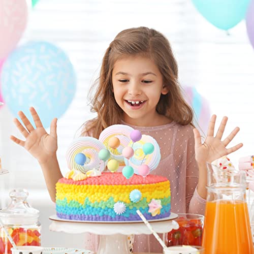Sieral 40 Pcs Mini Balloon Cake Toppers Colorful