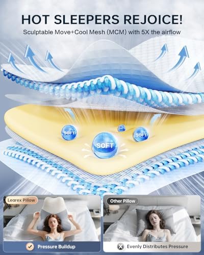 LeArex Ultra Pain Relief Memory Foam Pillow - Neck and Shoulder Support