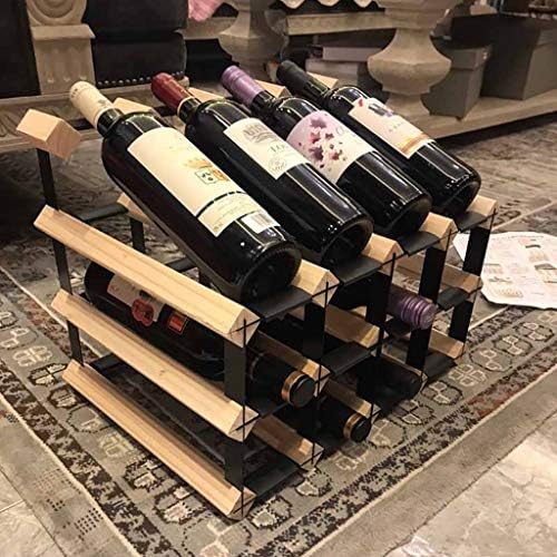 16 Bottle Wood Wine Rack Free Standing