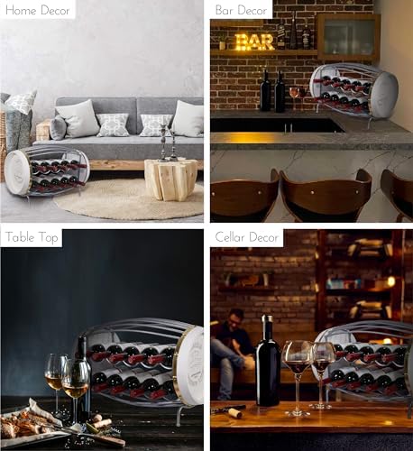CoTa Global Napoleon Metal Wine Rack for 10 Bottles