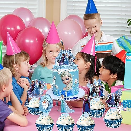 25pcs Ice Cake Toppers for Birthday Party Decorations