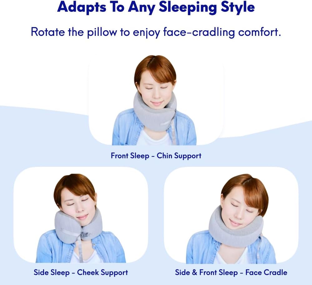 C CUSHION LAB Travel Pillow with 360 Face Cradle