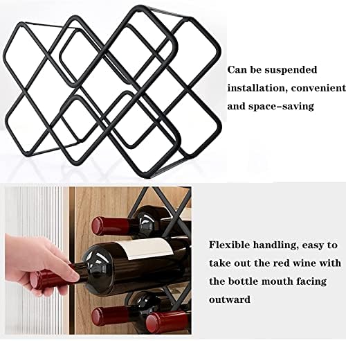 QHCS Modern Aluminum Wine Rack 5 Bottles