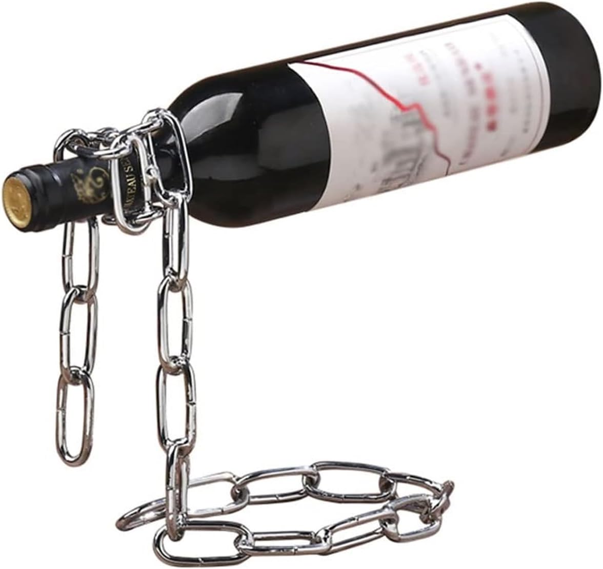 GTEFSWS Silver Freestanding Wine Rack with Suspension