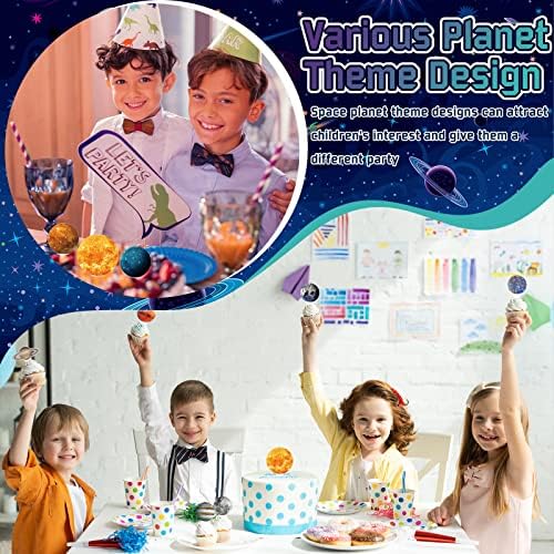 Sabary 50 Pcs Space Cupcake Toppers Set 1