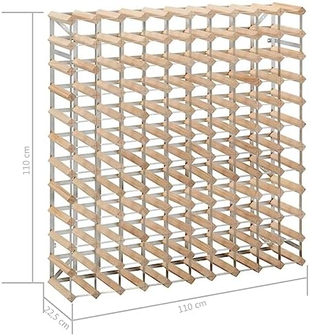 Aisifx 120 Bottle Wine Rack Solid Pine