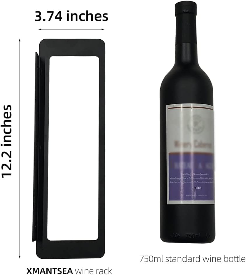 XMANTSEA Wall-Mounted Wine Rack Set of 6