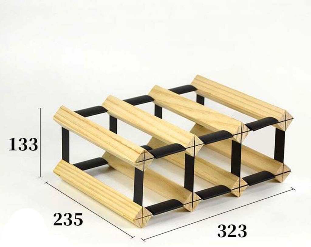NOBIFT Wooden Wine Rack - 20 Bottle Showcase Display