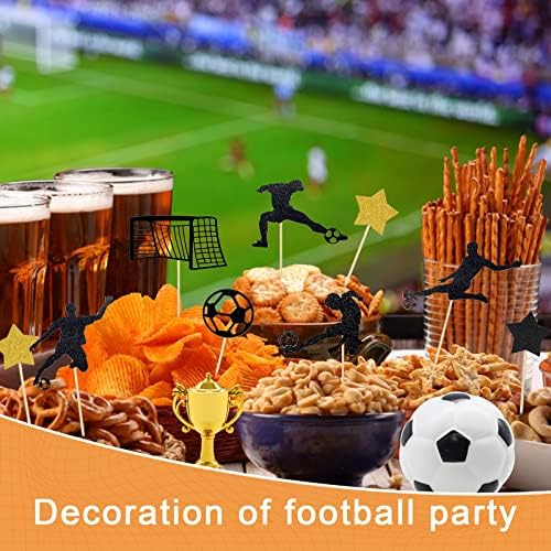 29pcs Soccer Cake Topper - Football Birthday Decorations