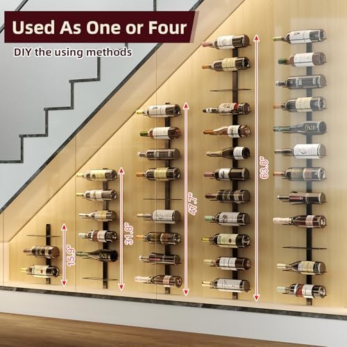 X-cosrack 36-Bottle Wall Mounted Wine Rack