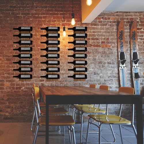 Blue River Goods Wooden Wall Wine Rack with 8 Bottle Storage