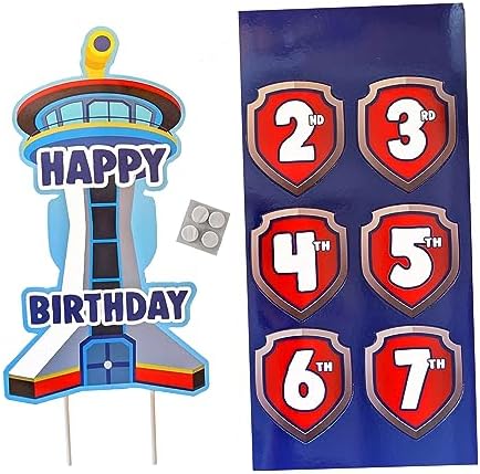 Think Green Fun Patrol Tower Cake Topper for Kids