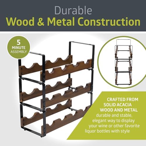 Pearington 12 Bottle Tabletop Wine Rack