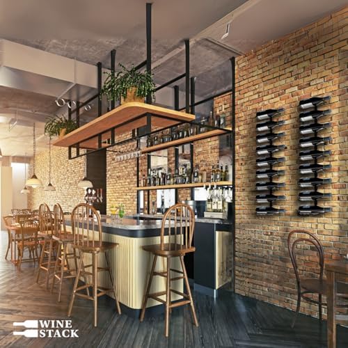 Wine Stack 9-Bottle Wall Mounted Wine Rack