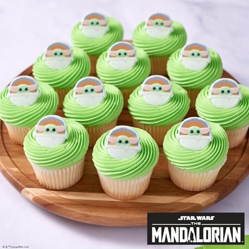 DECOPAC Star Wars The Mandalorian The Child Cupcake Rings - 24 Pack 1