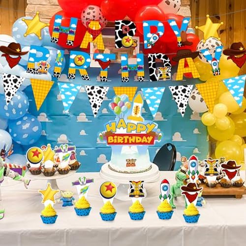 ZlucYYoo Cartoon Story Party Decorations 1