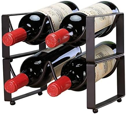 Sleeri 1 Tier Metal Wine Rack for Kitchen Countertop