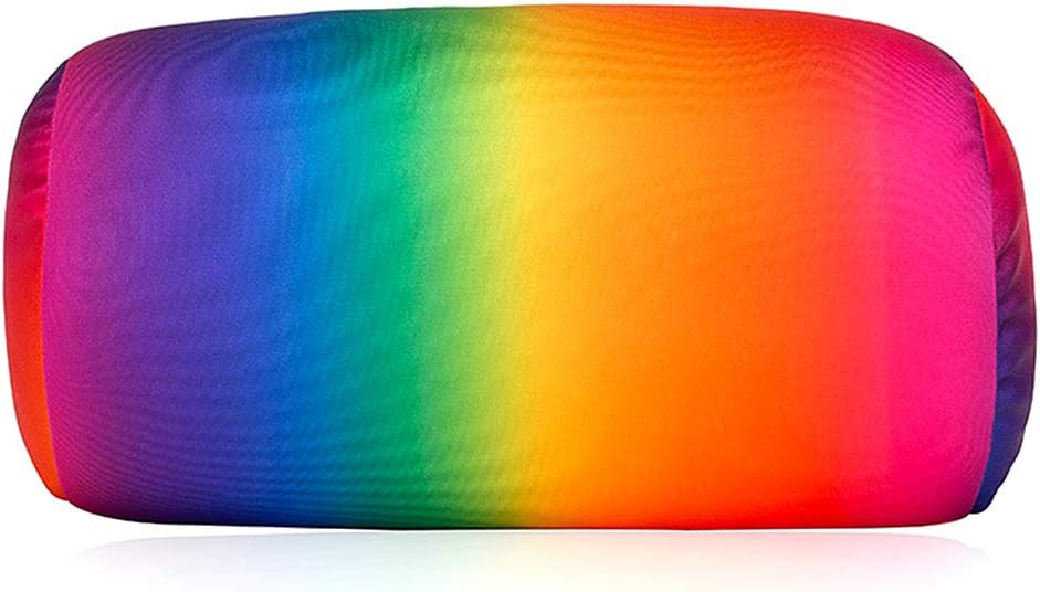 Focustree Squish Microbead Pillow - Rainbow Travel Neck Lumbar Support