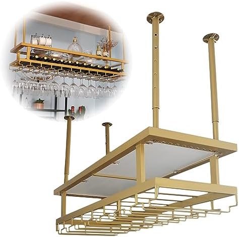 SAGIDAR Adjustable Ceiling Wine Rack