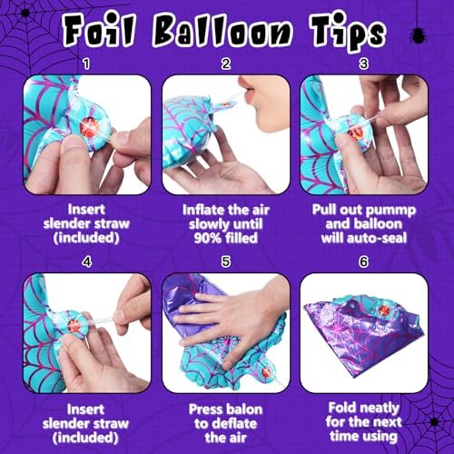 FANGBBO Spider Girl Birthday Balloons 1