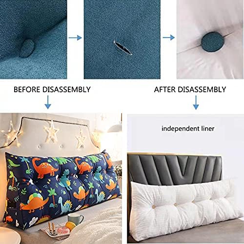ZZYK Triangular Reading Pillow for Kids Adults 59x86x20cm