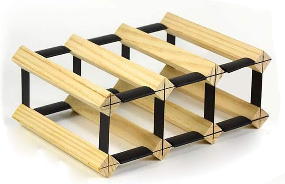 NOBIFT Wooden Wine Rack - 20 Bottle Showcase Display