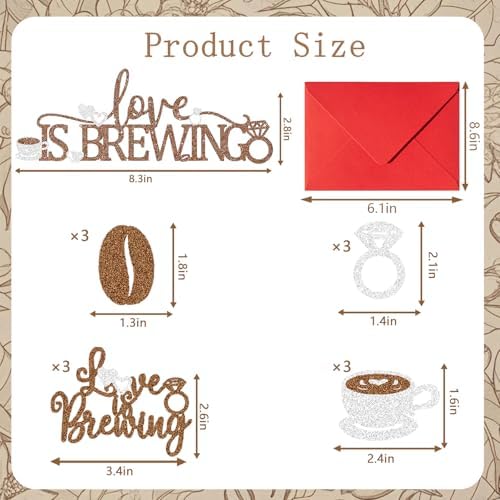 Pretyps 13Pcs Coffee Themed Cake Toppers 1