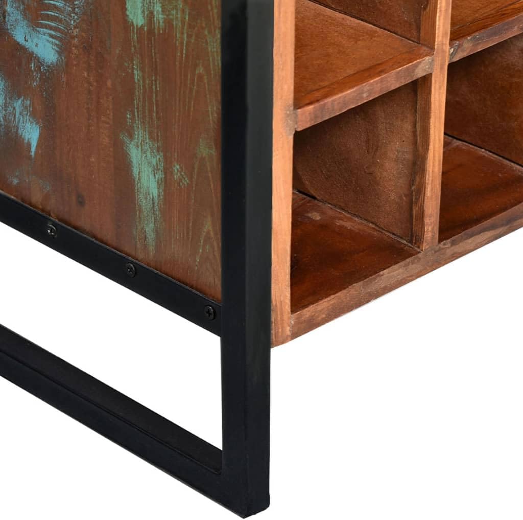 VRAXO 16-Bottle Wine Rack Reclaimed Wood Industrial Style