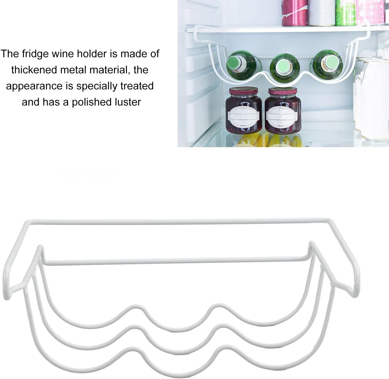Cyrank Freestanding Wine Rack for Fridge