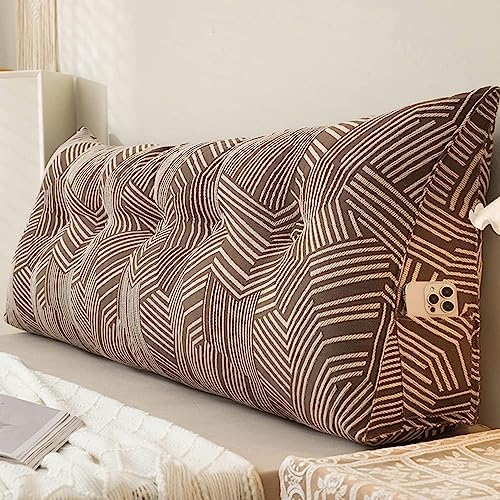 COZMAX Wedge Headboard Pillow Queen Size Brown