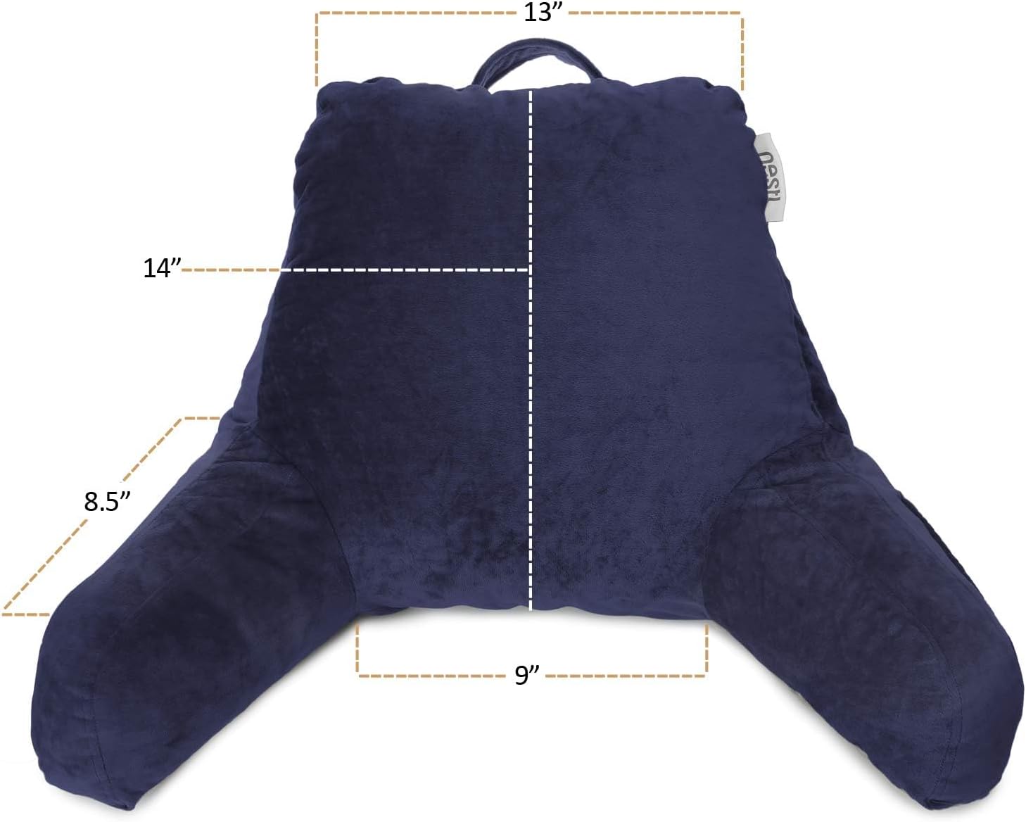 Nestl Reading Pillow with Laptop Lap Desk - Navy