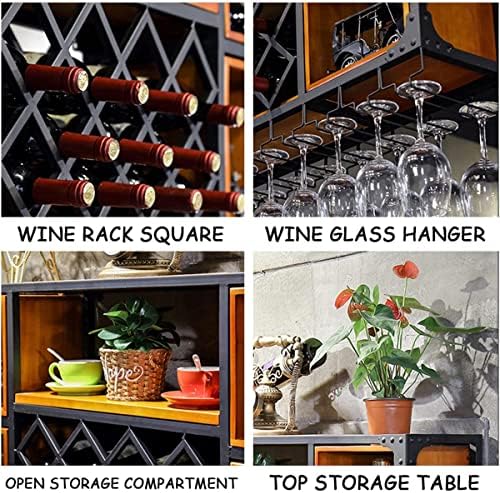 ZJDYDY Wall-Mounted Wine Rack Cabinet