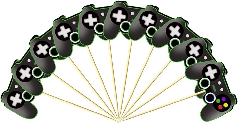 Mity Rain Video Game Controller Cupcake Toppers 24pcs