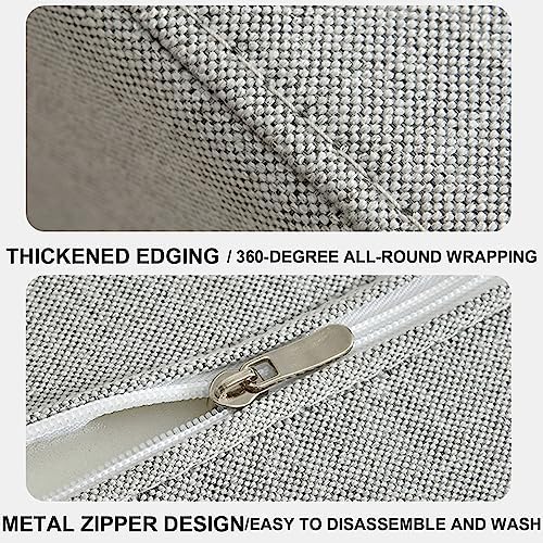 ZZYK Thicken Widen Bedside Gap Filler Pillow - Beige Queen Size