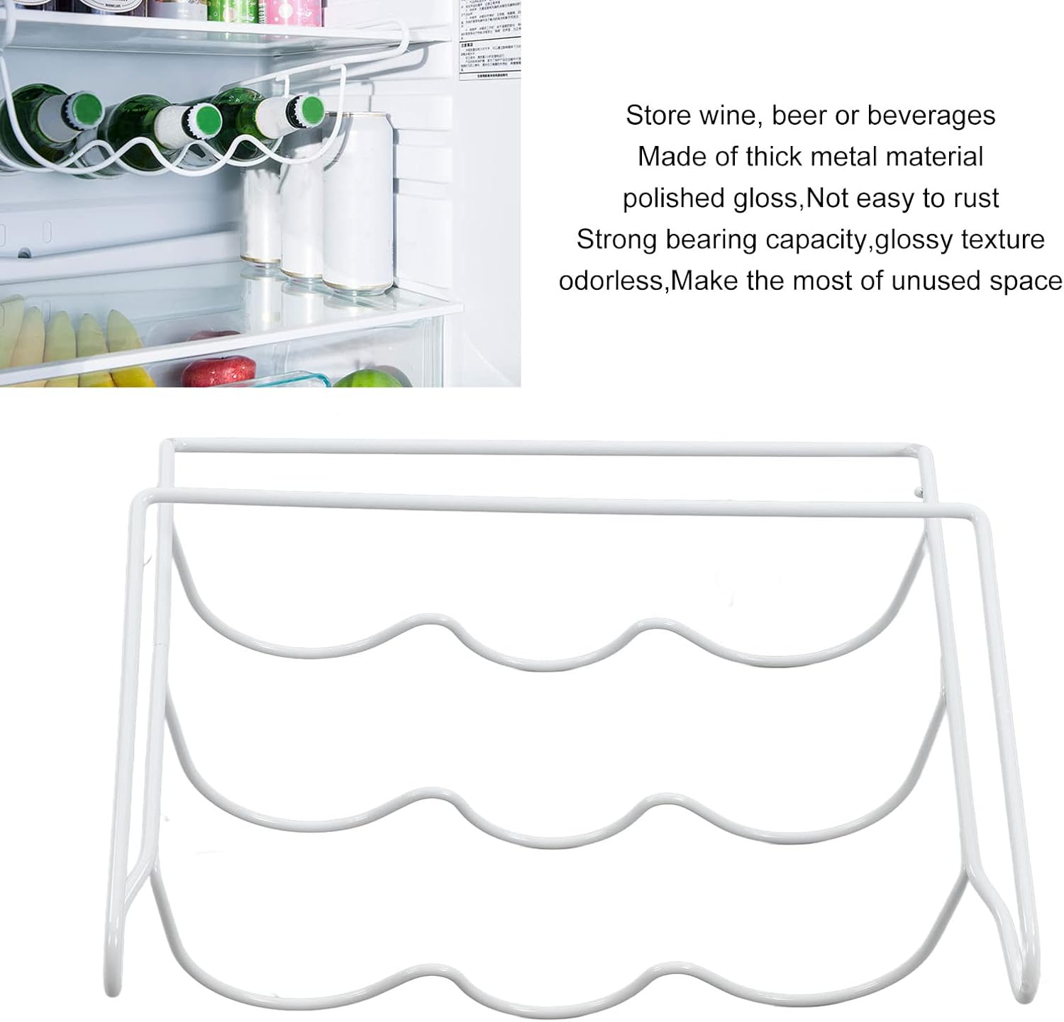 Cyrank Freestanding Wine Rack for Fridge