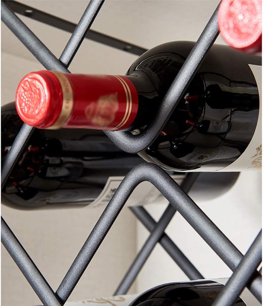 DYPA-AF12 Simple Black Metal Wine Rack