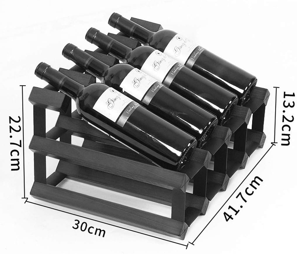 8-Bottle Wooden Wine Rack with Stylish Design 1