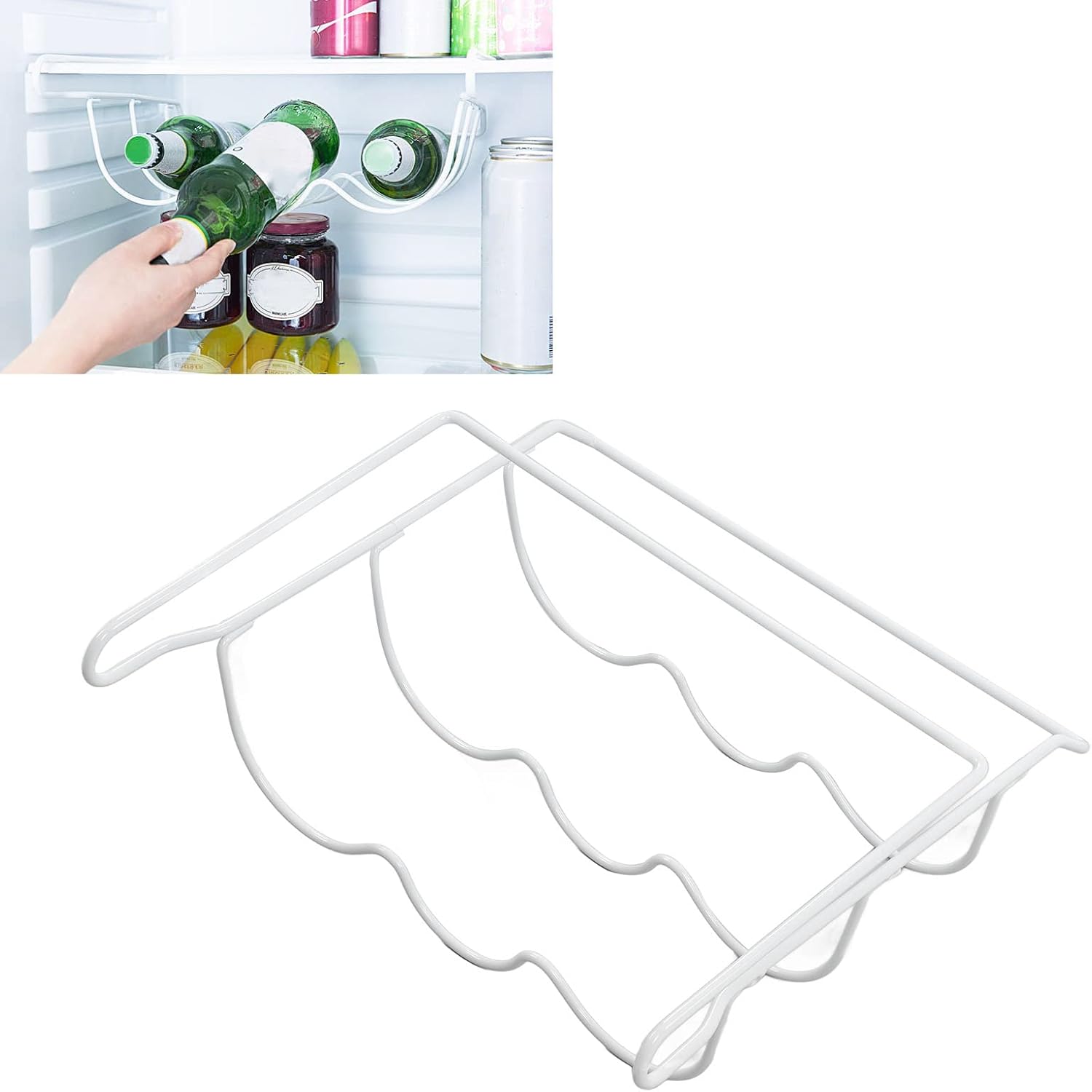 Cyrank Freestanding Wine Rack for Fridge