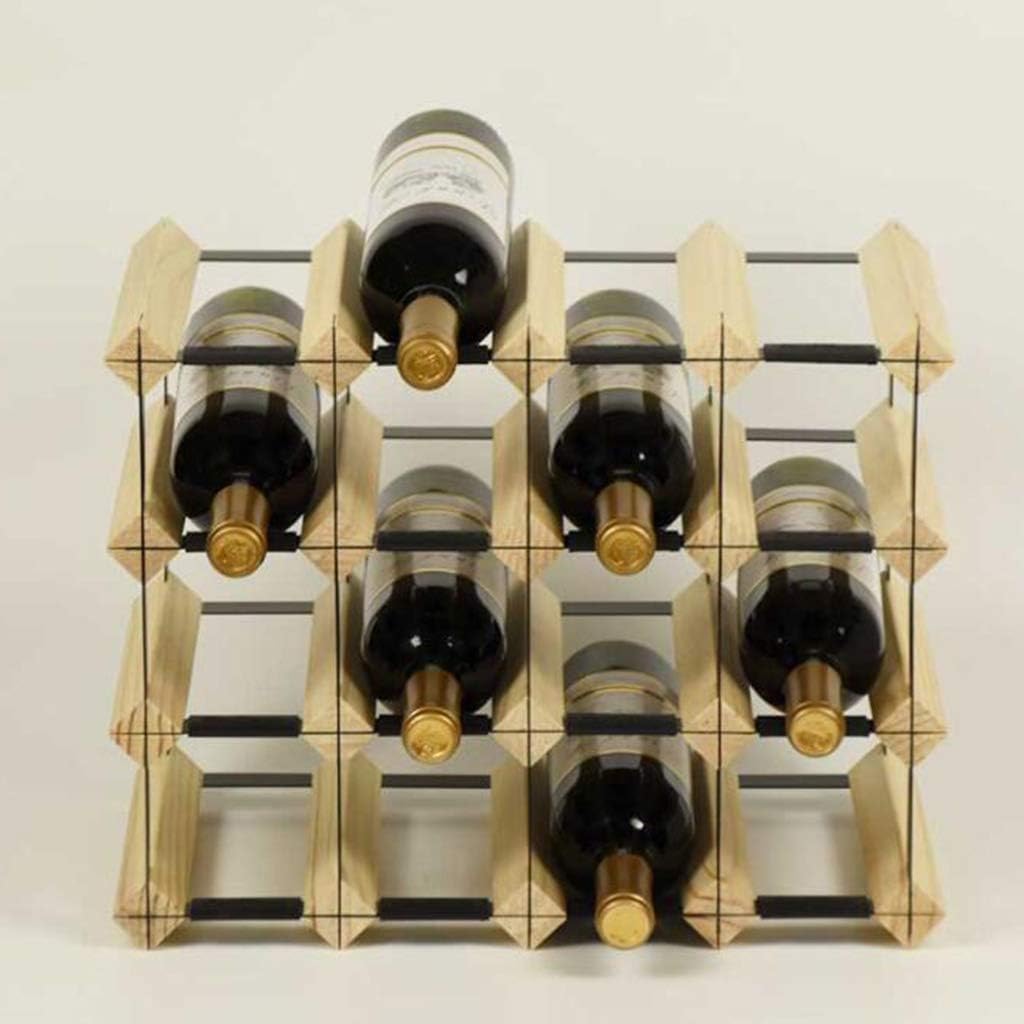 NOBIFT Wooden Wine Rack - 20 Bottle Showcase Display