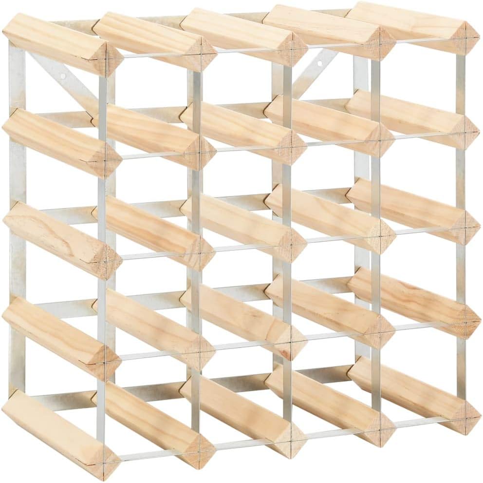 CHARMMA 20-Bottle Wine Rack - Solid Pinewood