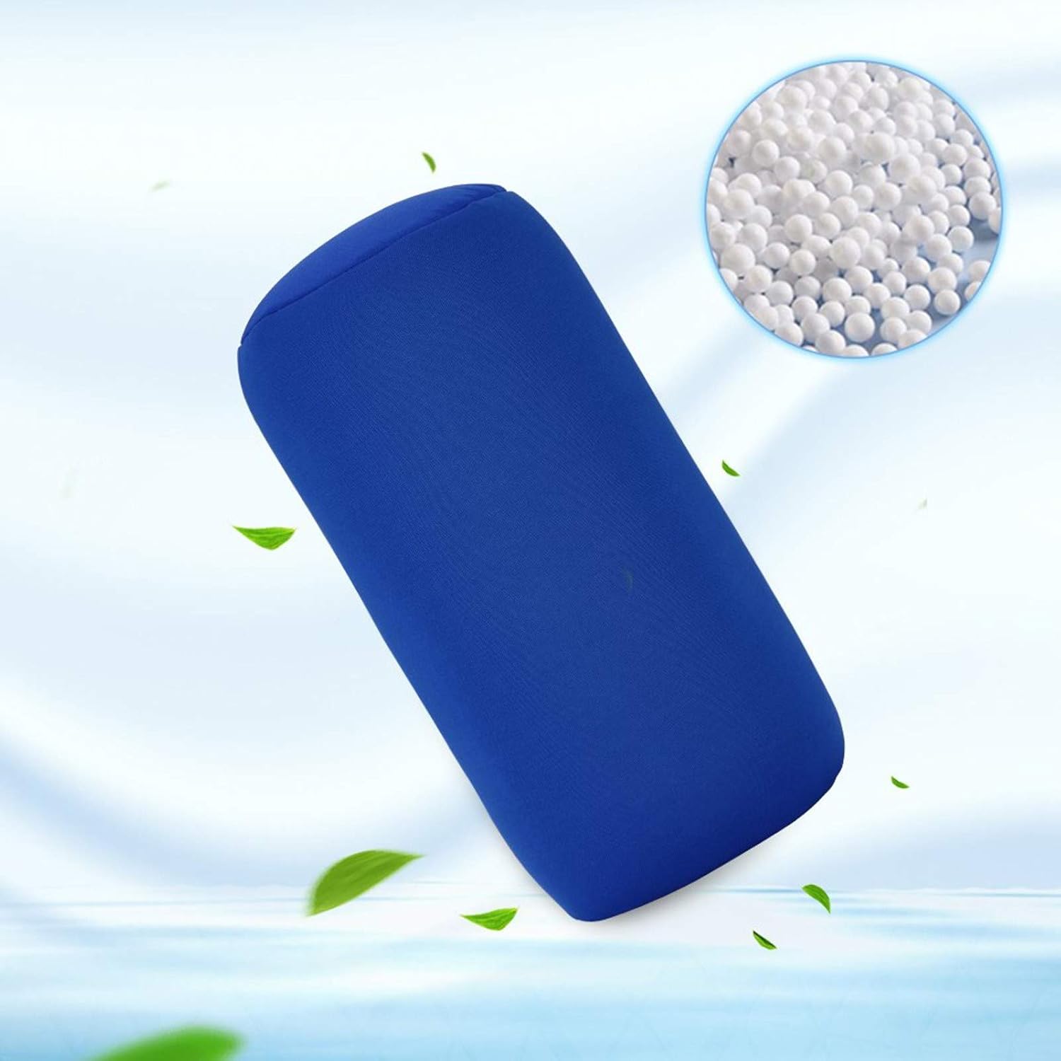 Pink Microbead Log Roll Pillow for Neck Support